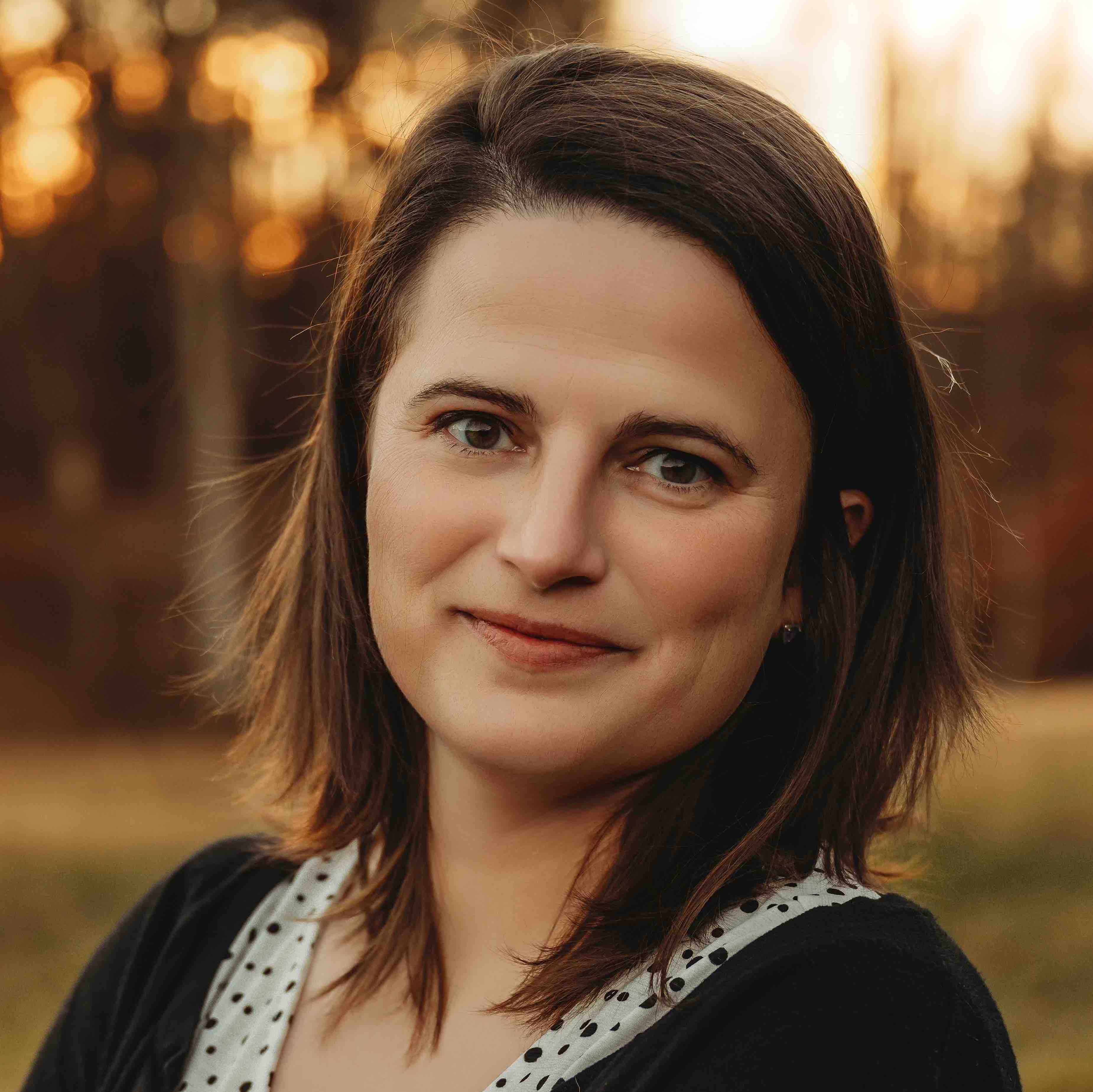 image of Brooke Kimsey-Miller against a natural forested background